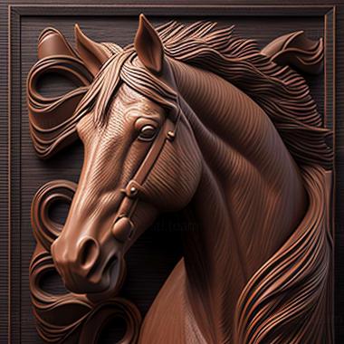 3D model Aniline horse famous animal (STL)